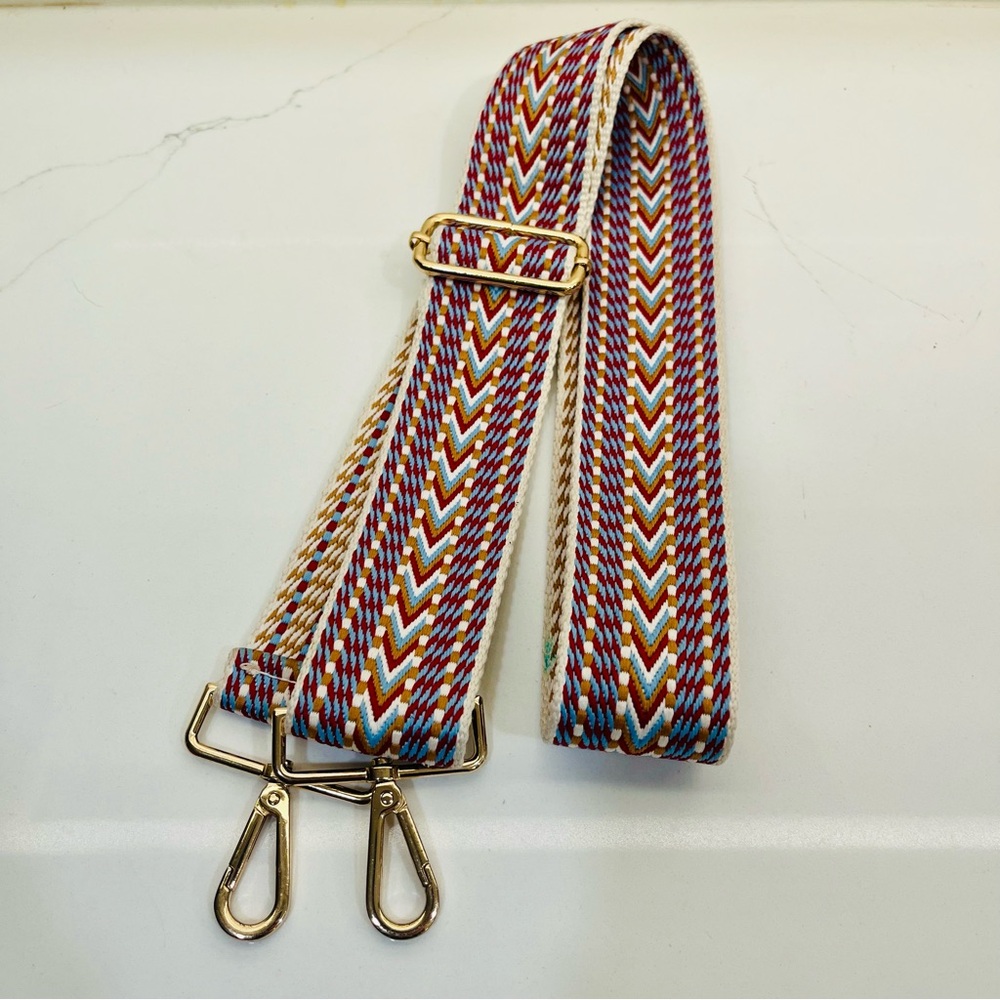 Source Unknown Multicolor Chevron Bag Strap - image 7